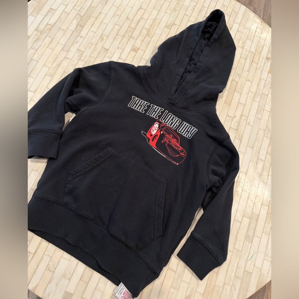 Disney Black Hoodie with Red Graphic